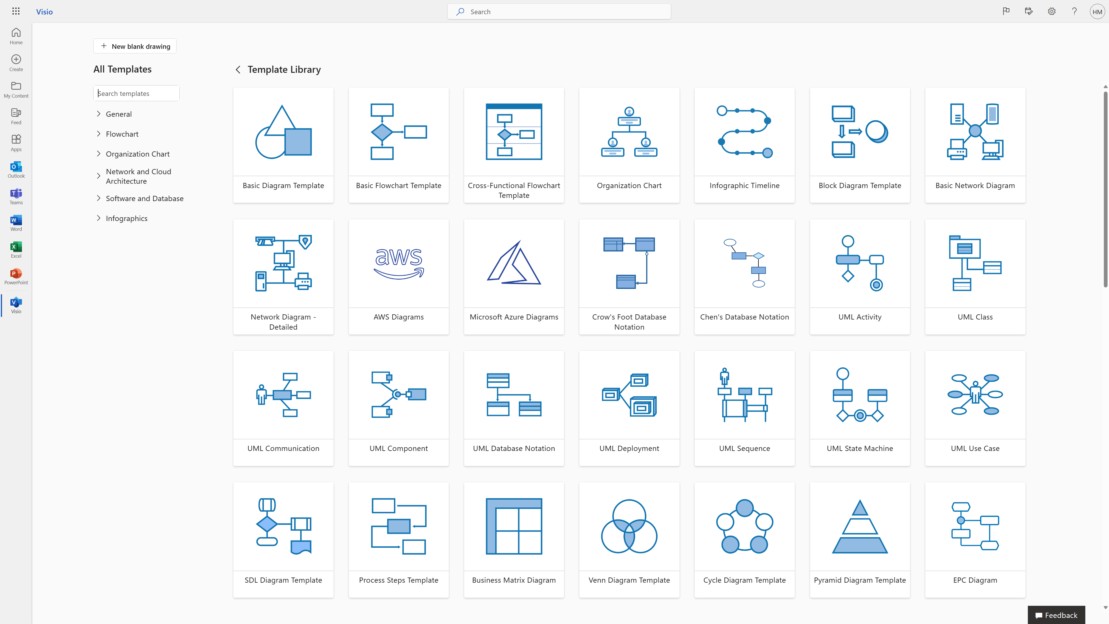 Start creating diagrams faster with the new Visio Templates page on  Microsoft365.com - Microsoft Community Hub