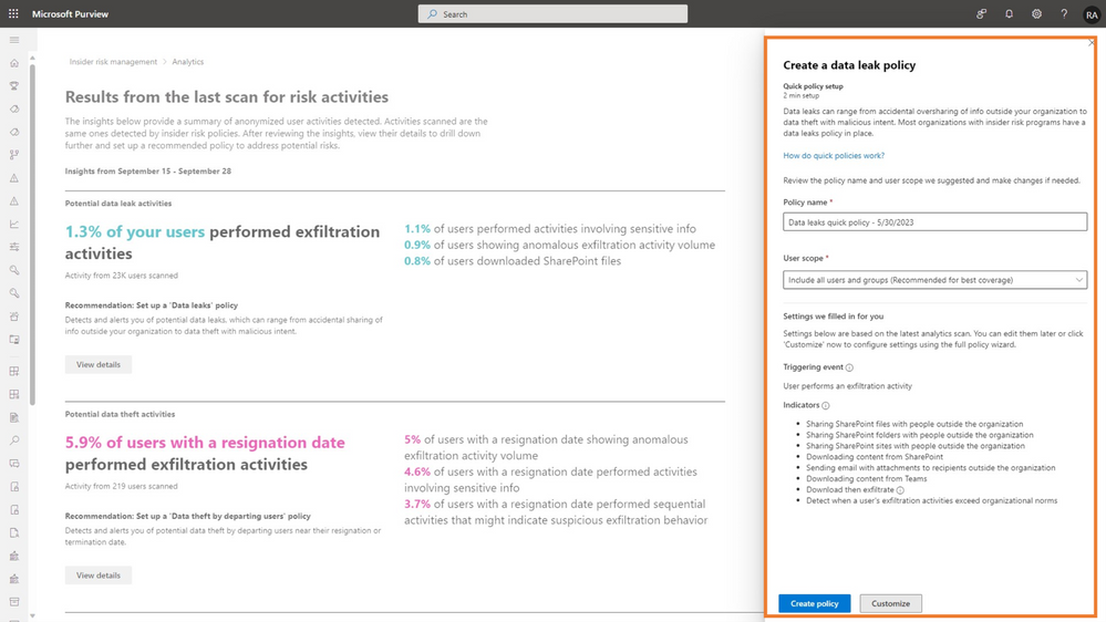 New Insider Risk Management features in general availability - Microsoft Community Hub