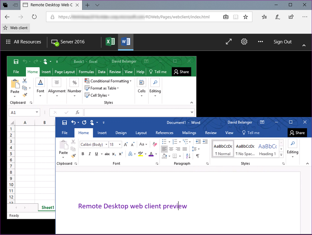Remote Desktop web client public preview - Microsoft Community Hub
