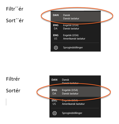 Severe error writing accents in Danish Office applications - Microsoft  Community Hub