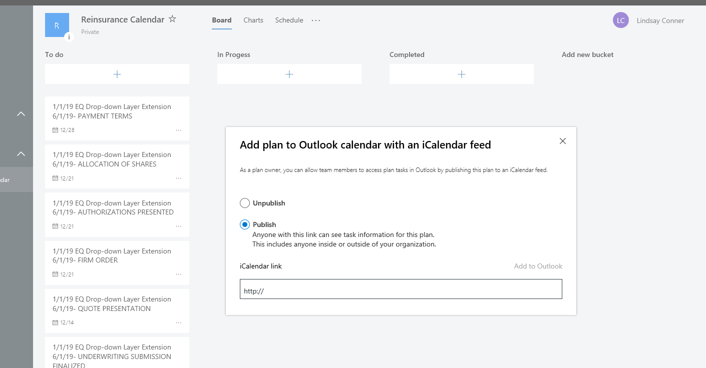 View Planner tasks on your Outlook calendar - Microsoft Tech Community