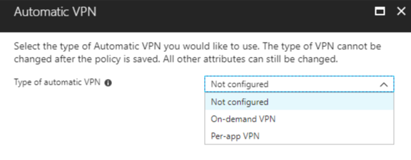 On-demand or per-app VPN