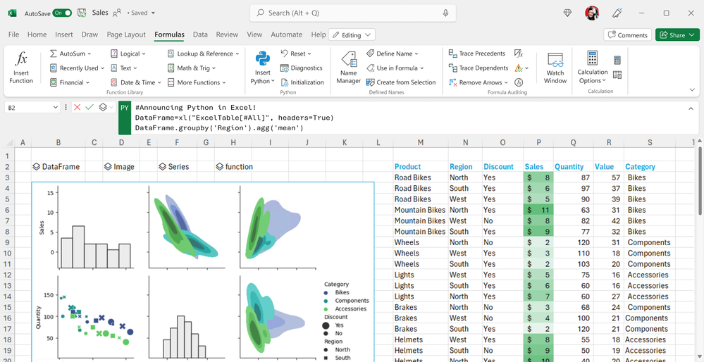 Python fait son arrivée dans Excel