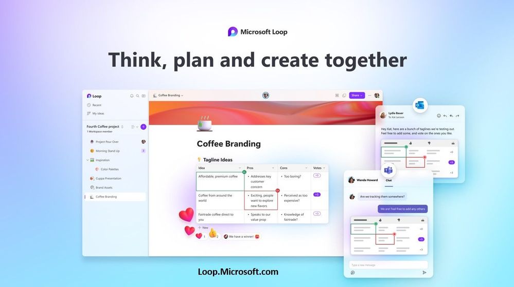 Microsoft Loop is about people—people who want to create together with ease, no matter where they are or what tools they use. It’s a transformative co-creation experience that brings together teams, content, and tasks across your tools and devices.