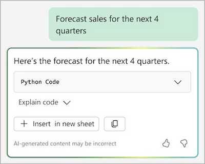 thumbnail image 1 of blog post titled Introducing Copilot support for Python in Excel: Advanced Data Analysis Using Natural Language 