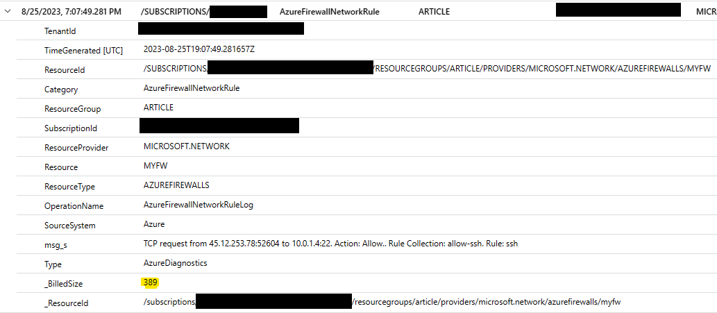 Optimizing Azure Firewall logging costs