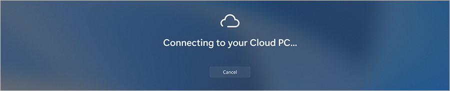 Screenshot Connecting to your Cloud PC loading screen.png