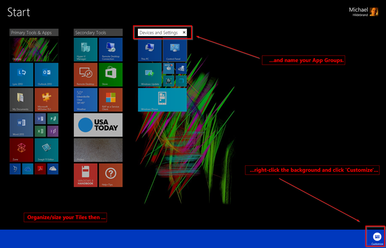 Exploring Windows 8.1 Start Screen and Start Button Options and  Configurations - Microsoft Community Hub