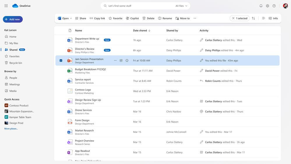 thumbnail image 2 of blog post titled 
	
	
	 
	
	
	
				
		
			
				
						
							Feature Deep Dive: Favorites and Shortcuts in OneDrive
							
						
					
			
		
	
			
	
	
	
	
	
