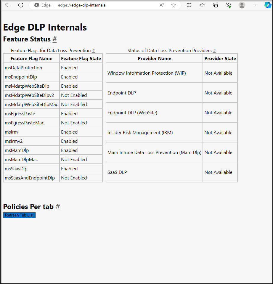 Image - 14: Edge DLP Internals - Policy page - Personal Profile