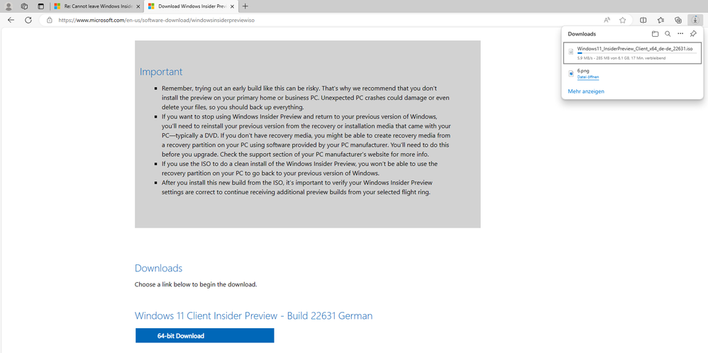 Cannot download Windows 11 ARM Insider Preview ISO - Microsoft Community Hub