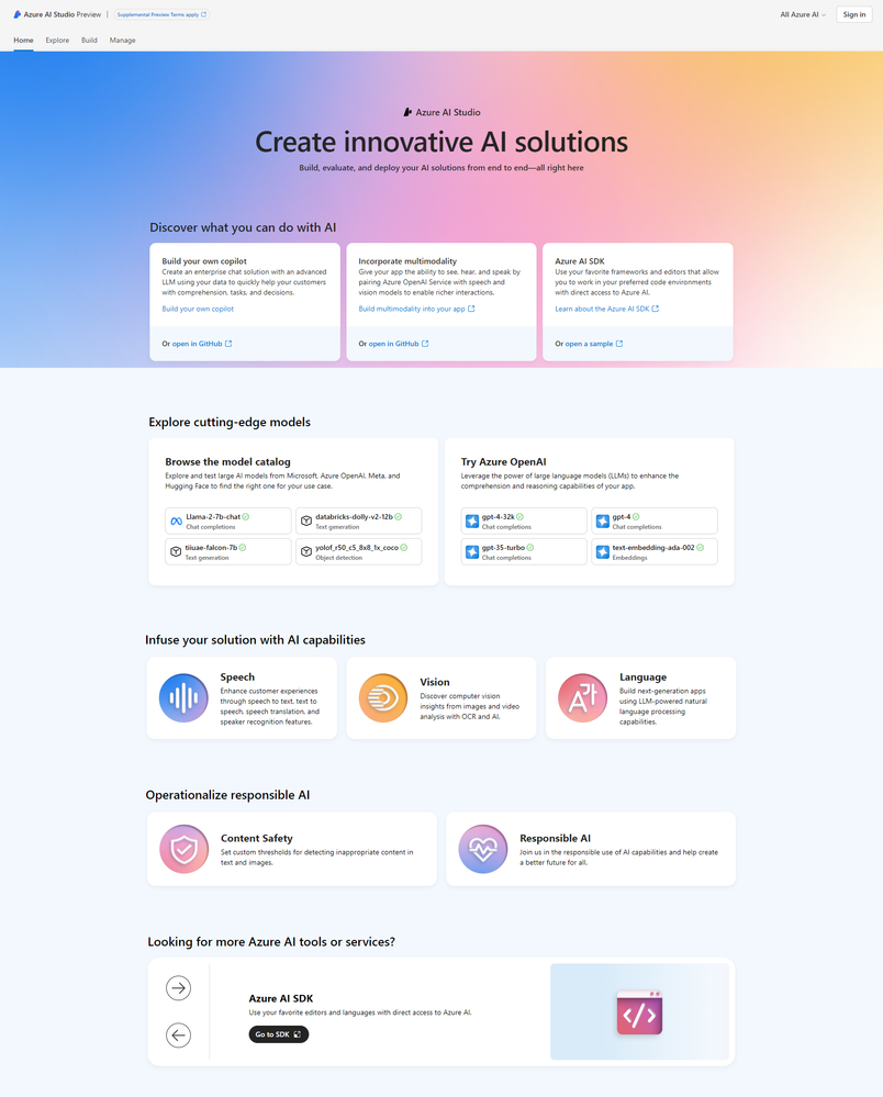 Azure AI Studio homepage.png
