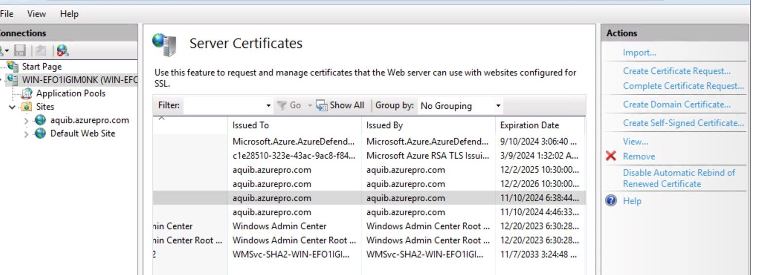 Simplify certificate management of on-prem IIS server with Azure Arc & Azure Key Vault VM extension