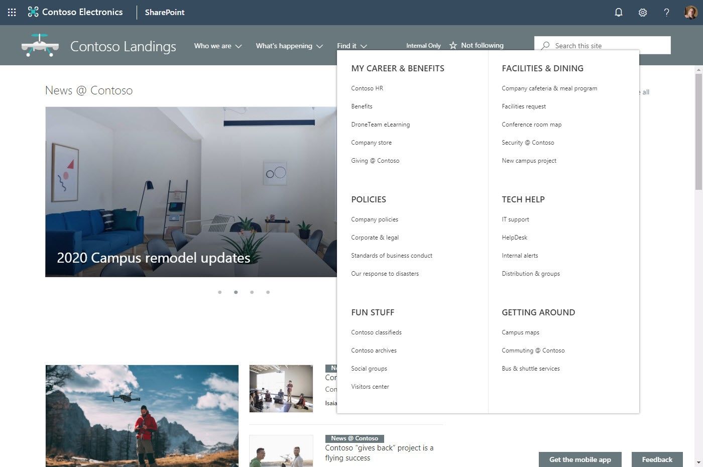 Build your modern intranet with SharePoint in Office 365 – Ignite 2018  announcements