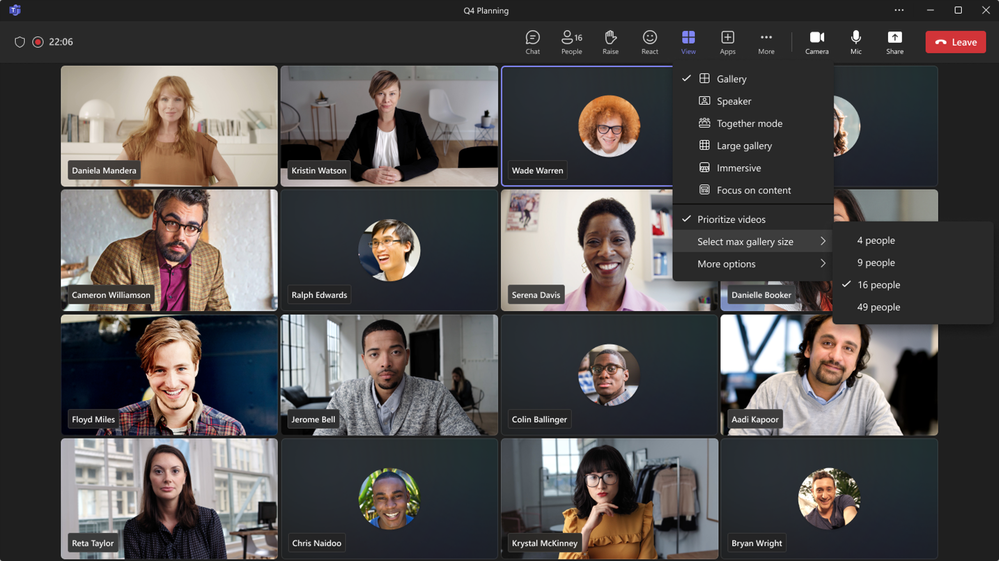 thumbnail image 4 of blog post titled New Year, new meeting enhancements in Microsoft Teams 