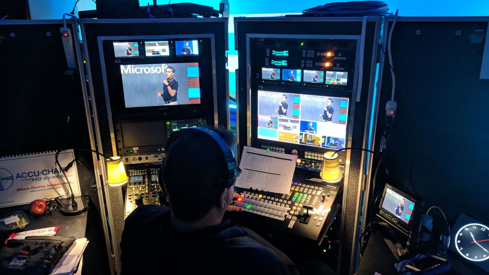 Behind the scenes of Jeff Teper's general session at Ignite 2018 in Orlando, FL.