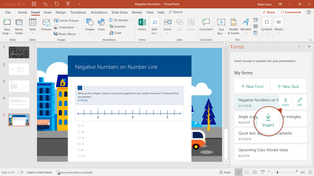 Forms_PPT integration insert quiz.png