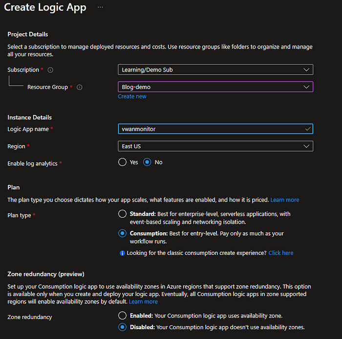 Build an Azure Logic App to send an alert when the provisioning state changes for your Azure VWAN