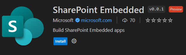 Introducing the SharePoint Embedded Visual Studio Code extension