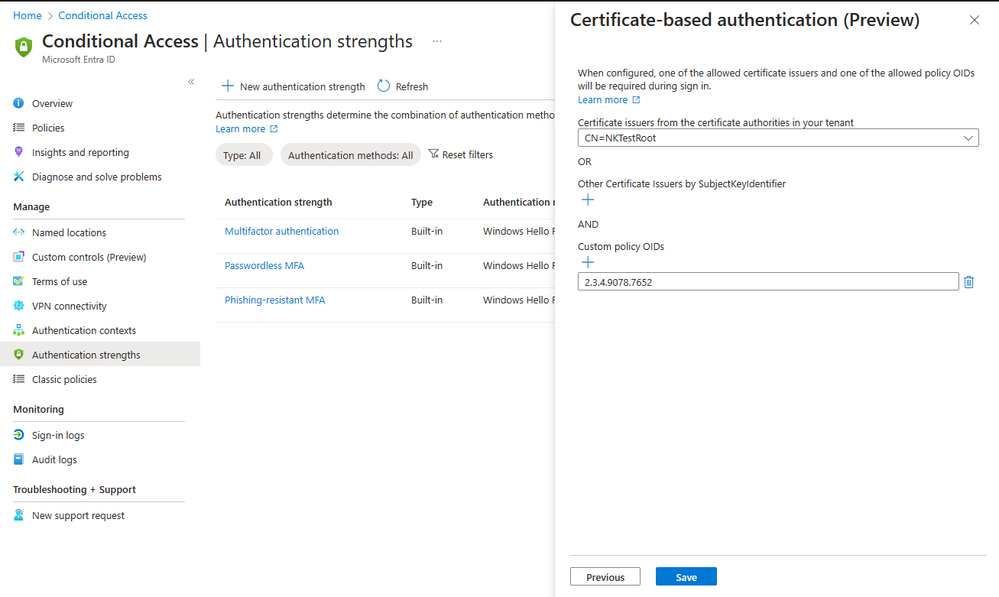 Introducing More Granular Certificate-Based Authentication Configuration in Conditional Access