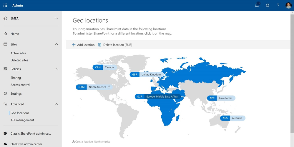 Administering Multi-Geo in SharePoint