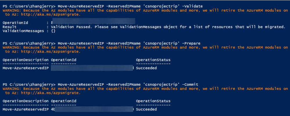 Convert reserved IP to public IP address