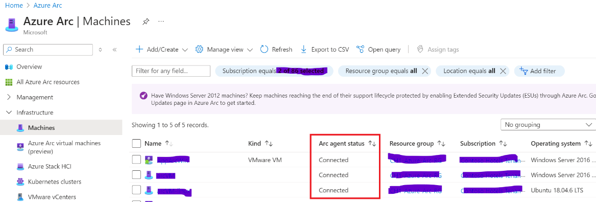 Enable Change Tracking and Inventory for Arc Onboarded Machines (Windows and Linux)