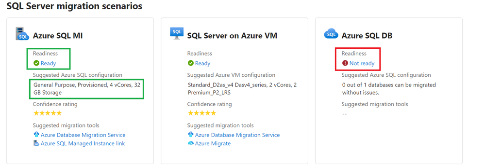 SQL Server enabled by Azure Arc, now assists in selecting the best Azure SQL target