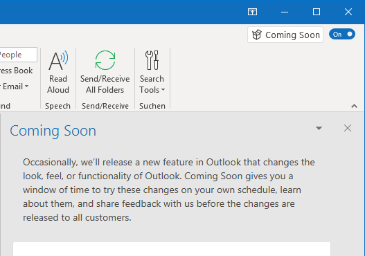 Outlook 2016 Feature - In Kürze verfügbar - Microsoft Community Hub