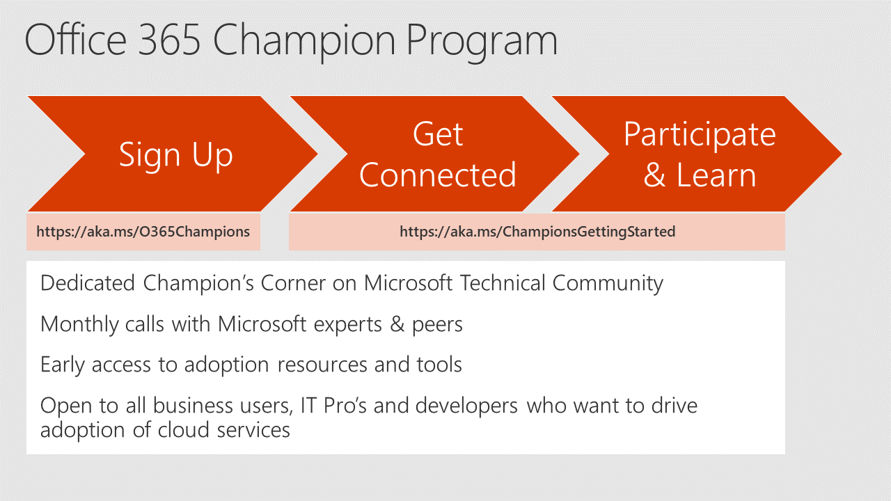 Office 365 Champion Community Call