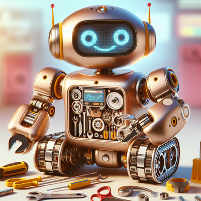 Cute robot that has multiple tools to assist humans on different tasks.png