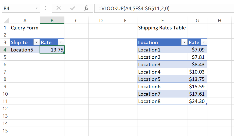 VLOOKUP Example - Shipping Rates Table.png