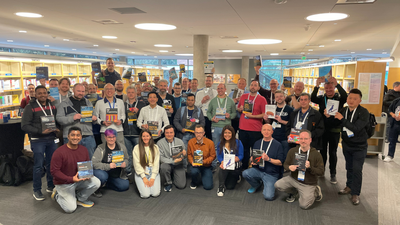 MVP & RD Authors celebrate at the Microsoft Library, Redmond.