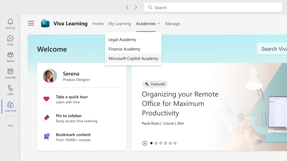 Teaser image for Microsoft Copilot Academy now generally available 