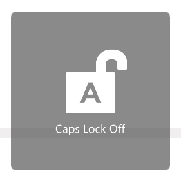 Caps lock indicator