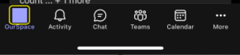 Viva connections icon change in Teams mobile app shows blank square