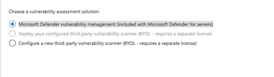 Unable to add vulnerability assessment solution (MDVM) to Windows 10 VM