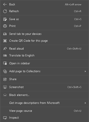 Just switched to Edge after years, right click menu is so bloated and annoying!