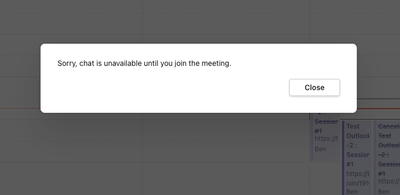 Access team meeting chat before the meeting starts when created using API