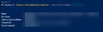 Select-AzureRmSubscription -SubscriptionName <Insert Subscription Name>