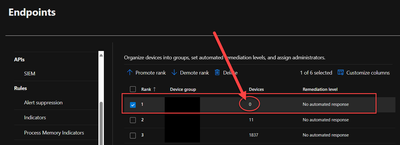 add a designated device group to the device group – Webcontrol Filter Windows Defender