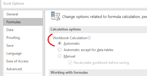 Excel Formula Calculations Reverting to Manual After I Change to Automatic  - Microsoft Community Hub