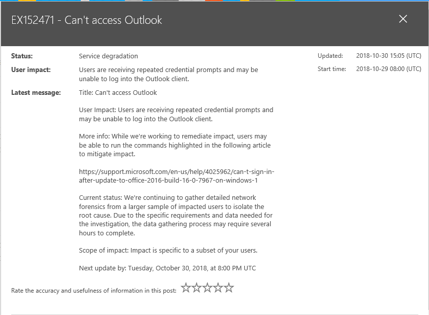 Outlook Login issue warning.png