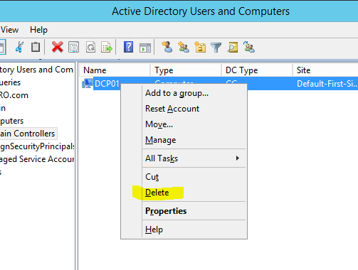 Step-By-Step: Manually Removing A Domain Controller Server