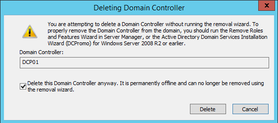 Step-By-Step: Manually Removing A Domain Controller Server
