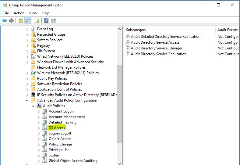 Step-By-Step: Enabling Advanced Security Audit Policy via Directory  Services Access