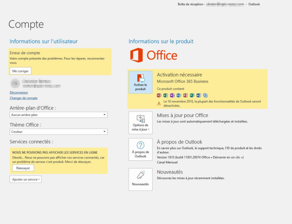 Office 2016 suddenly prompting to ''Activate''. The Office 365 user is  licensed but it never works. - Microsoft Tech Community