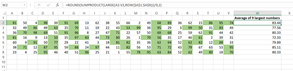 Get the largest numbers and view them using a conditional formatting rule.png