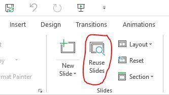 ld laptop with "reuse slides"