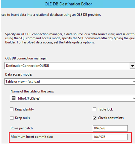 Sql Server 2016 Ssis Data Flow Buffer Auto Sizing Capability